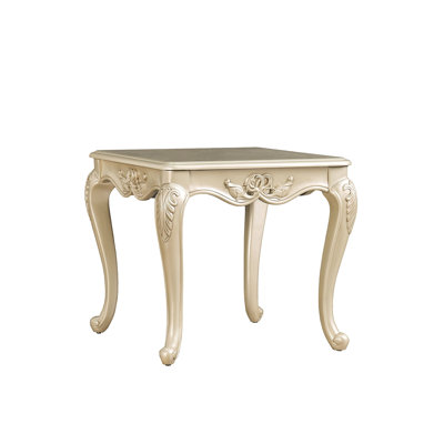 Table de bout en bois massif Traditional