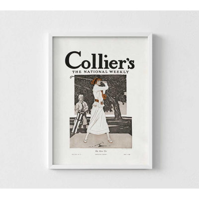«The First Tee» de Collier, reproduction d'art vintage de golf - Illustration de la couverture de 1913