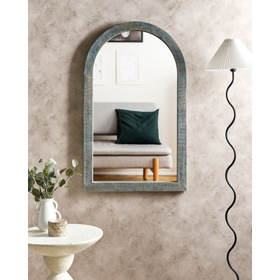 Leidi Solid Wood Arch Mirror