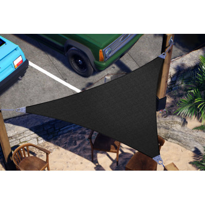 ColorTree Triangle Sun Shade Sail with Hardware Kit – UPF50, Reinforced Corners, 260 GSM Fabric
