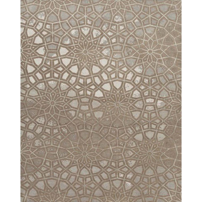 Contemporary One-of-a-Kind Rectangle 8' X 10' Hand Knotted Area Rug