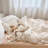 47"x59" Soft Cotton Muslin Duvet Cover, Camellia Print