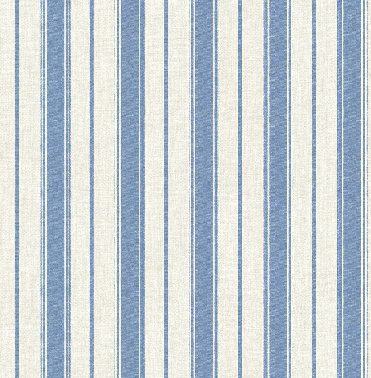 Leota Striped Wallpaper, Blue Bell