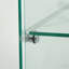 Vitrine 64,7 "en verre, 2 portes, 4 tablettes, lumière DEL - standard-130493923