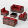 Keyala 7 Piece Rattan Sectional Seating Group with Cushions