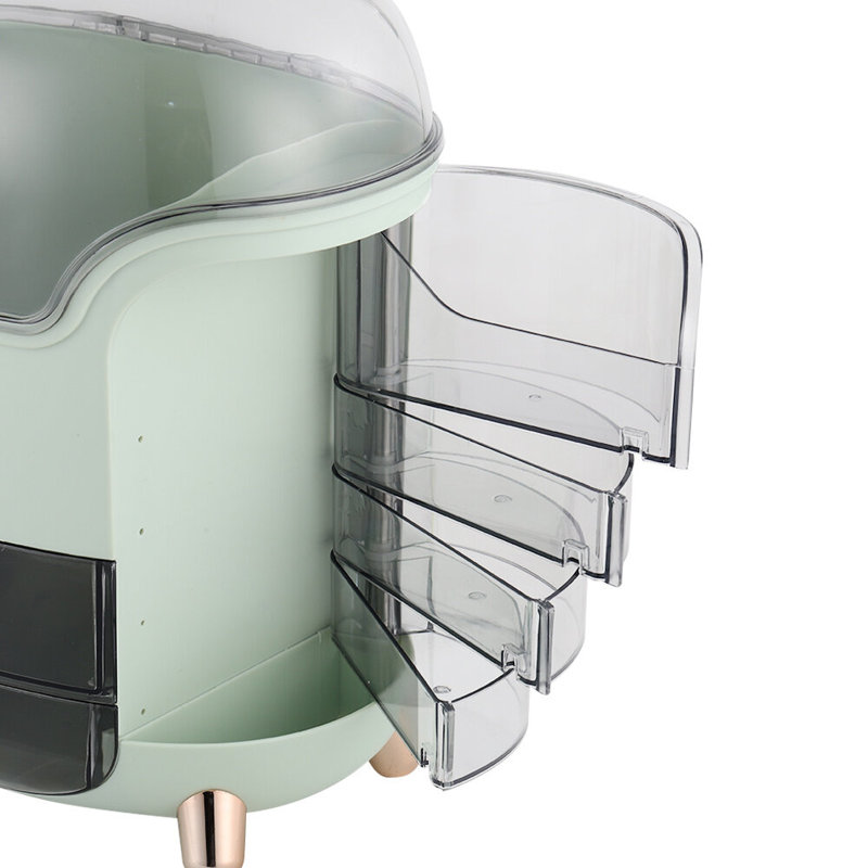 Mappsville Plastic Makeup Organiser, Light Green