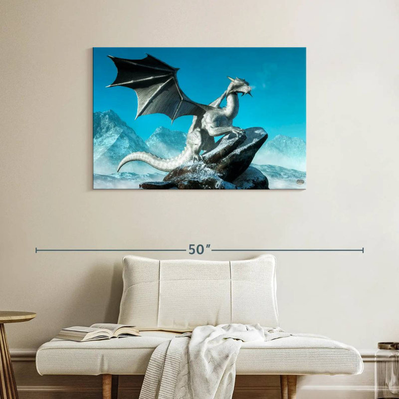 Kelan Winter Dragon, 26" H x 39" W