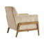Fauteuil d'appoint à dossier capitonné Matson - Sable-128721146