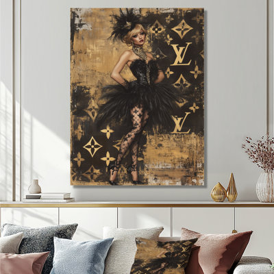 Classy And Cute Cabaret Woman - Woman Cabaret Wall Art Print