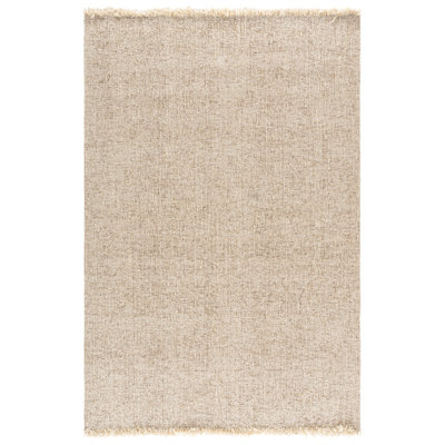 Manhattan Hand Loomed Bamboo Slat / Seagrass; Wool; Silk Solid Color Indoor Rug