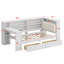 Lit plateforme en bois avec tablettes de rangement, tiroirs, station de charge, DEL, bureau et tête de lit tapissier-139011372-139011373