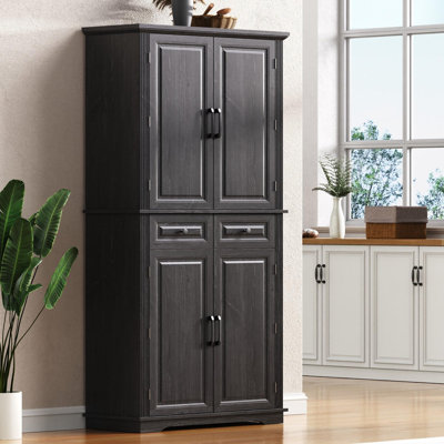 Armoire-penderie avec tablettes coulissantes, tablettes et tiroirs Pierce