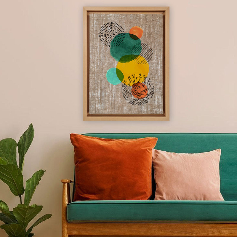 Decorative Canvas Painting, Wood