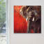 « red tranquility » par bergerac, reproduction d’art sur toile tendue-19767004