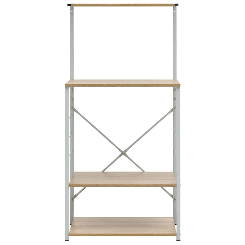 Charnley 60cm W Metal Shelving Unit, White