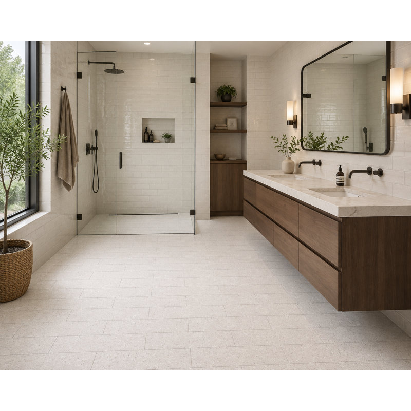Terrazza 4x12 Bianco, Bianco