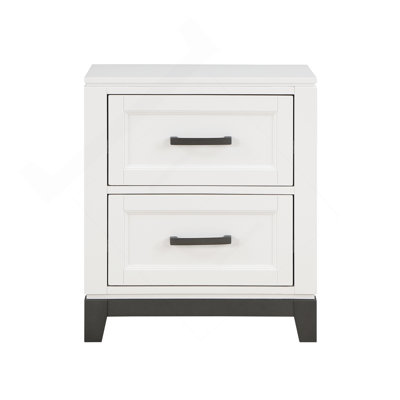 Table de chevet avec 2 tiroirs de rangement et meubles de chambre à coucher en bois 1pc