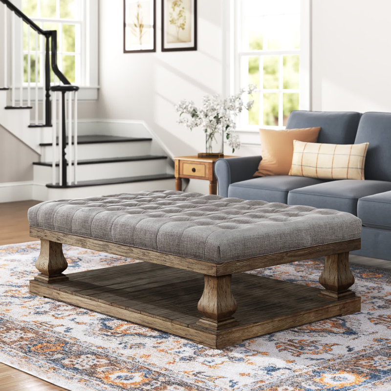 Table basse avec rangement Gowans, Gris
