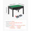 Table d'activités pour enfants en bois, plateau de table double face blocs de construction, table de jeu polyvalente avec 2 bacs de rangement pour enfants de 3 ans et plus, grand espace de rangement, cadeau pour garçons et filles, noir