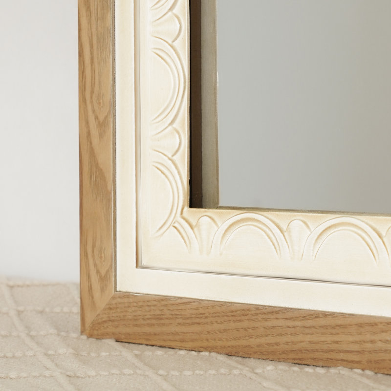 Ciriaco Solid Wood Rectangle Decorative Mirror Accent Mirror