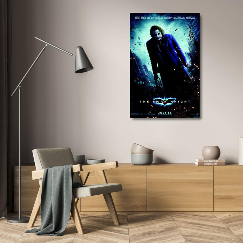 Le chevalier noir, H 24 po x l 16 po