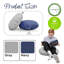 Mini poufs ronds pour enfants, siège de classe flexible, coussins de sol durables avec poignées, bleu marine et gris-98715977