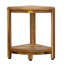 EcoDecors, 17", Teak Corner Shower Shelf, Teak shower Stool, Small Bathroom Bench, Teak Corner Shelf Storage, in EarthyTeak™-116865994