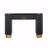Modern Console Table With Vertical Ribbed Design - Compact Storage Functional Drawer