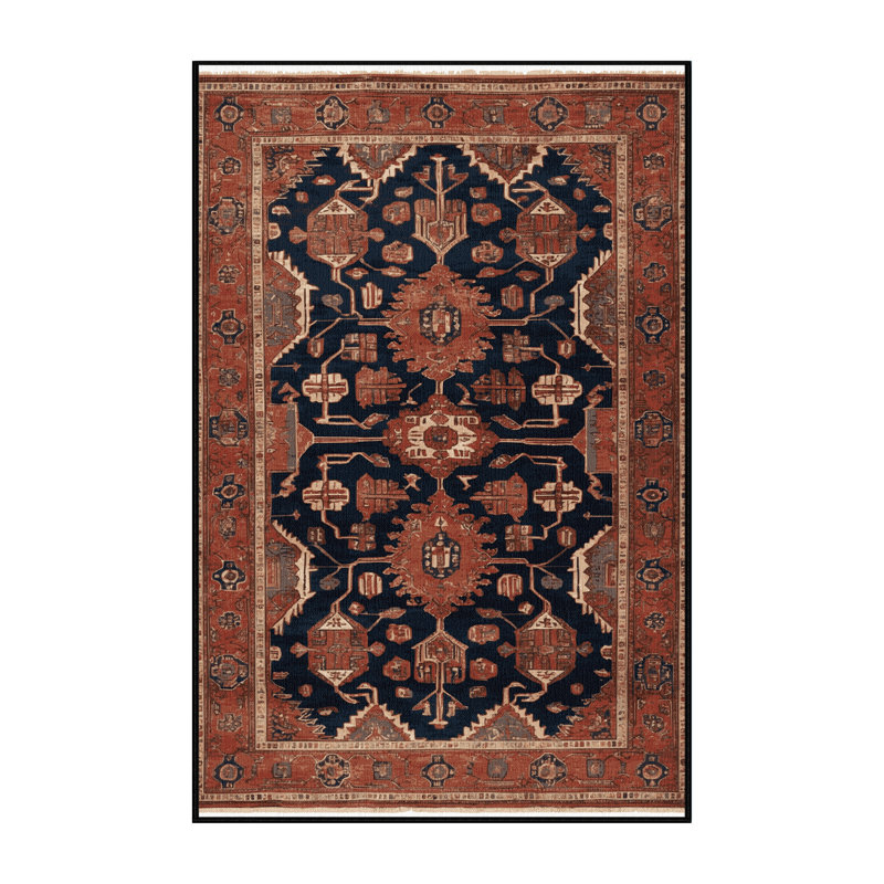 Tapis brun lavable à la machine, Rectangulaire 2 pi x 3 pi