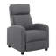 Fauteuil inclinable manuel moderne recouvert de lin-1746824292