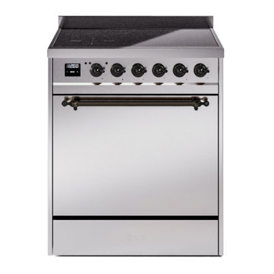 ILVE Nostalgie II Series 30 inch Induction Range with 4 Induction Elements (Solid Door)