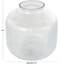 Perry Glass Short Round Ribbed Vase-978826386
