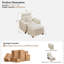 Fauteuil surdimensionné en chenille l 46 po avec repose-pieds-1894873860