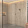 Revitalize 3-Function 12 Inch Wall Mount Rainfall Thermostatic Shower System with 6 Body Jets