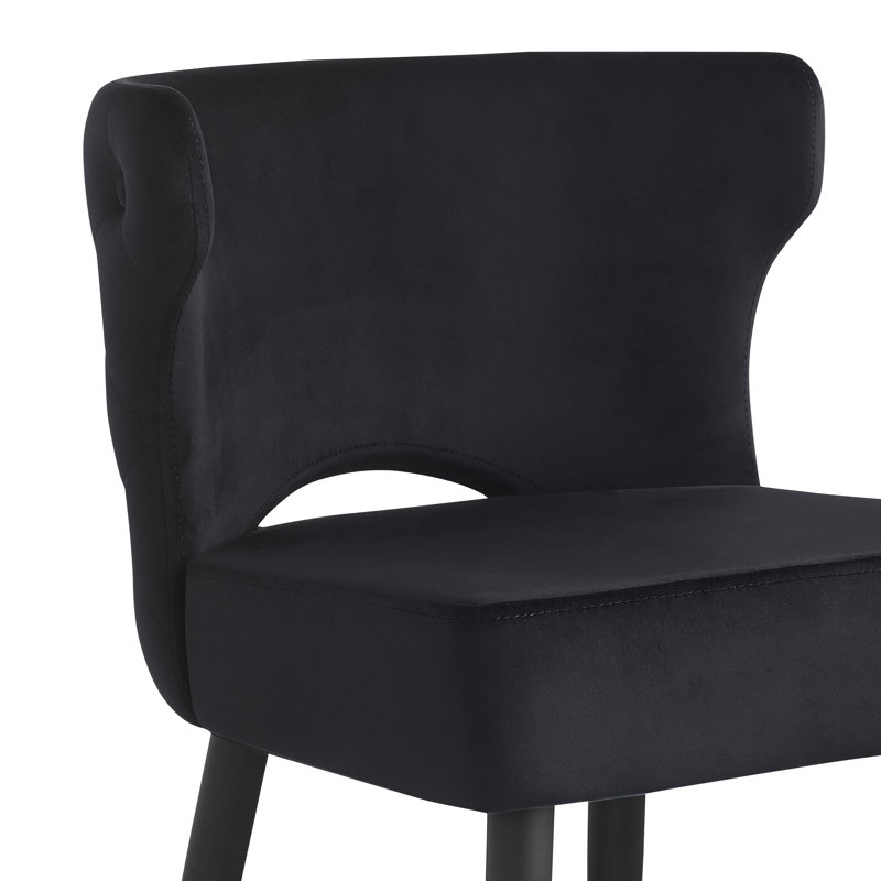 Tabouret de bar 27,61 po Yolimar Luxury, Noir