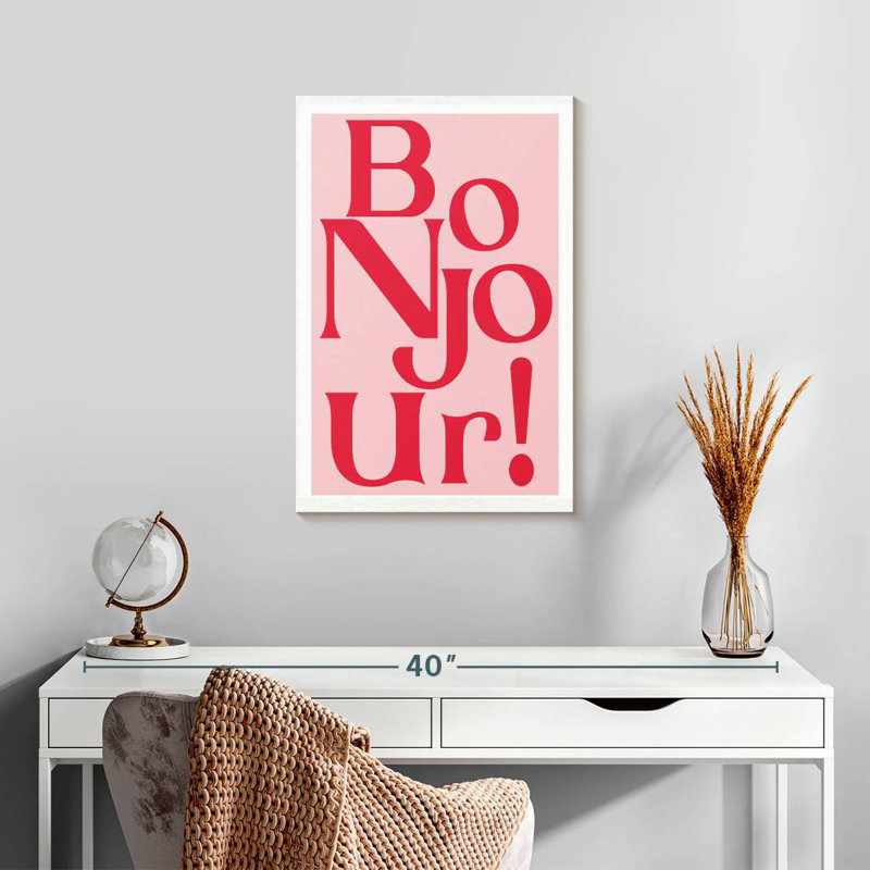 Tergel Pink Bonjour, 24" H x 16" W