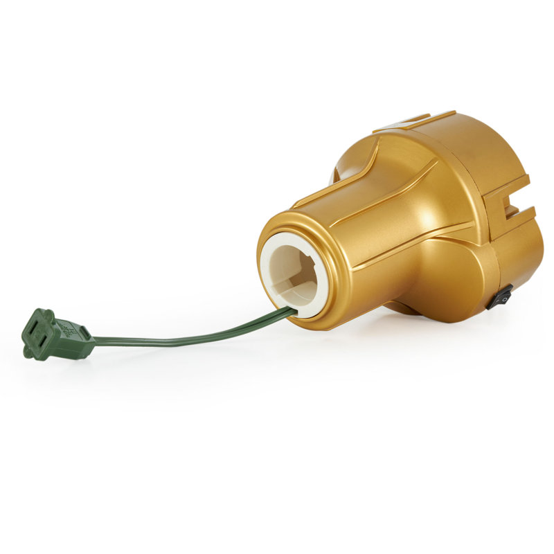 Gold Rotating Metal Stand for Artificial Christmas Trees up to 7.5 Feet