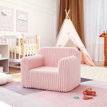 American Kids Everywhere Foam Chair, Pink, 25.25 inch W x 21 inch D x 22.5 inch H