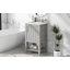 Meuble-lavabo de 20 po avec lavabo, armoire de salle de bain avec porte à fermeture douce, support de rangement et tablette ouverte (ancien SKU: WF308492AAE)-123654578