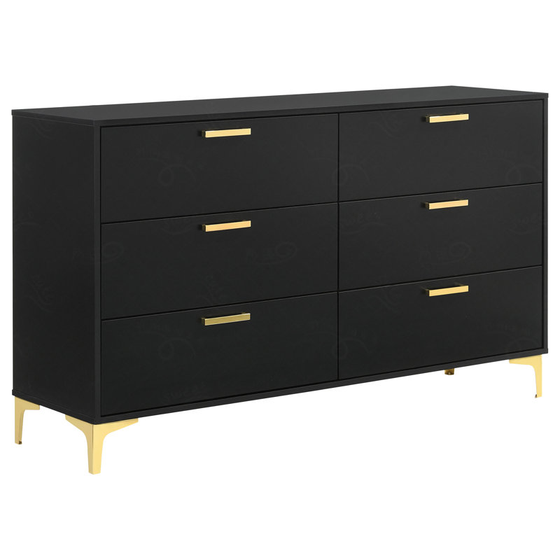 6-Drawer Rectangular Dresser