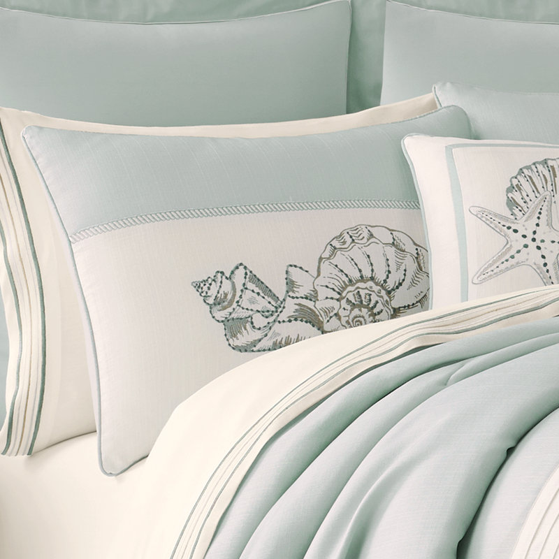 Water's Edge Comforter Set, Spa, Queen Comforter + 3 Additional Pieces