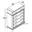 Commode 5 tiroirs Ealy