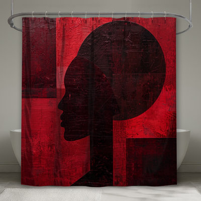 Rideaux de douche Red Silhouette