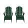 Shawnna 4-Piece Adirondack Conversation Chair with Footrest Ottoman Set