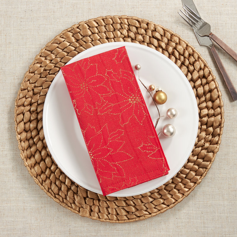 Klotzsch Collection Polyester No Pattern Square Napkin