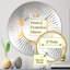 Miroir mural abstrait bleu-96241946