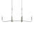 Ilia 6-Light Brushed Nickel Island Chandelier-127380334