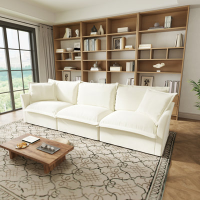 Chenille Sofa, 3 Seater Sofa, For Living Room