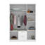 3 Door Manifactured Wood Wardrobe