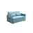 Modern Sofamega Pull Out Sofa Bed,  Adjustable Pull Out Bed Lounge Chair With 2 Side Pockets, 2 Pillows  Home Office
